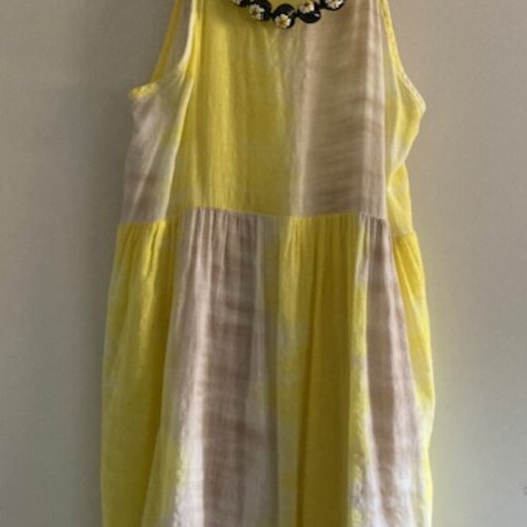 MAHINA HAWAII MADE IN LOVELY DRESS LIGHT SLEEVELESS RESORT WEDDING BEACH LUAU SM - Picture 4 of 11